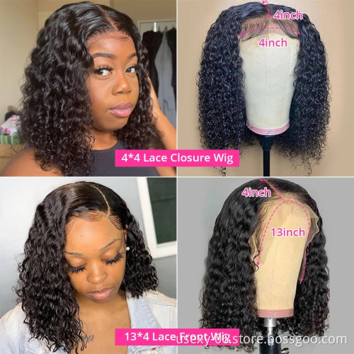 Hot Selling13x4 Lace Frontal Wholesale Cheap Wig Deep Curly Raw Virgin Cuticle Aligned hair Brazilian Wigs Human Hair Lace Front
